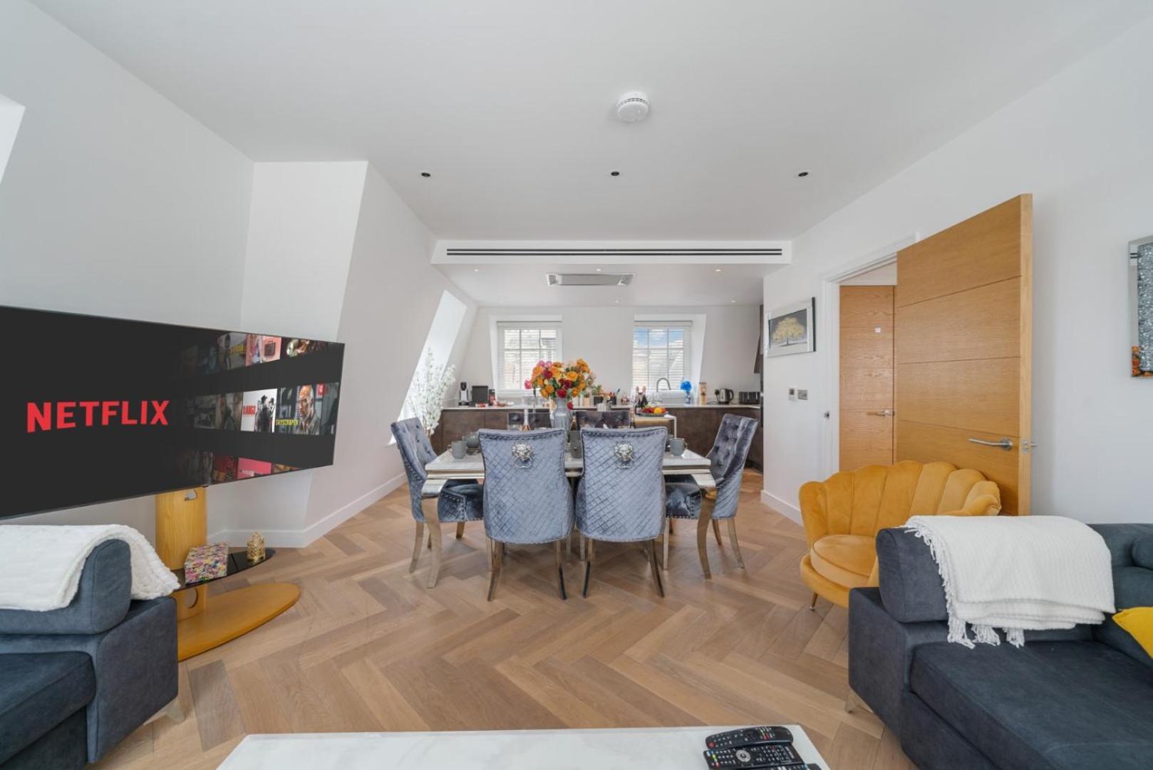 Elegant 3-Bedroom Penthouse In Marble Arch 70 Londres Exterior foto