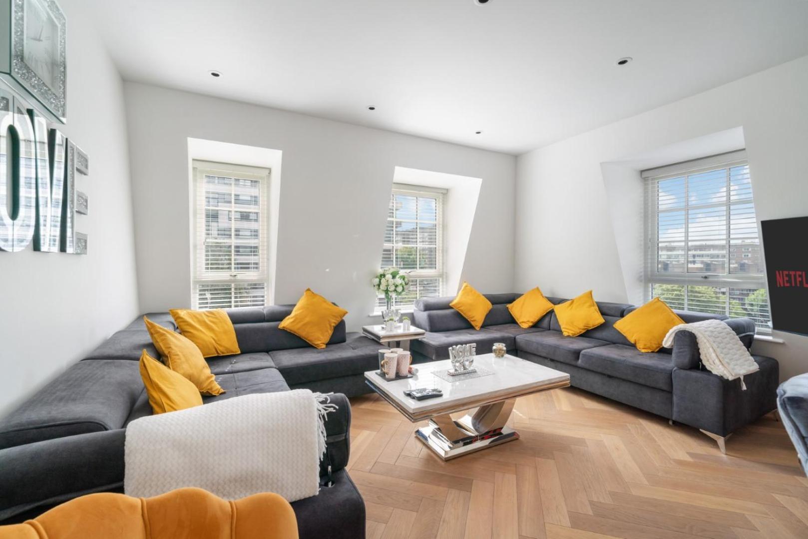 Elegant 3-Bedroom Penthouse In Marble Arch 70 Londres Exterior foto