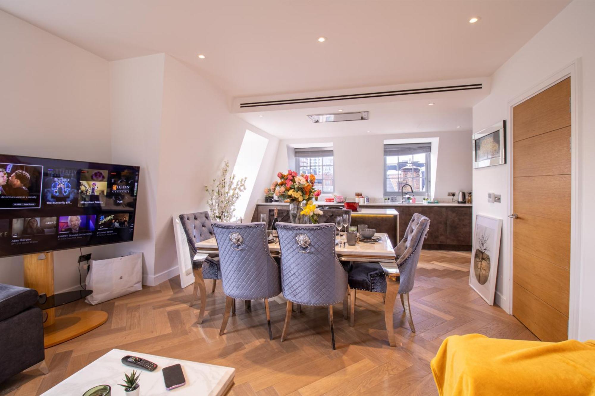 Elegant 3-Bedroom Penthouse In Marble Arch 70 Londres Exterior foto