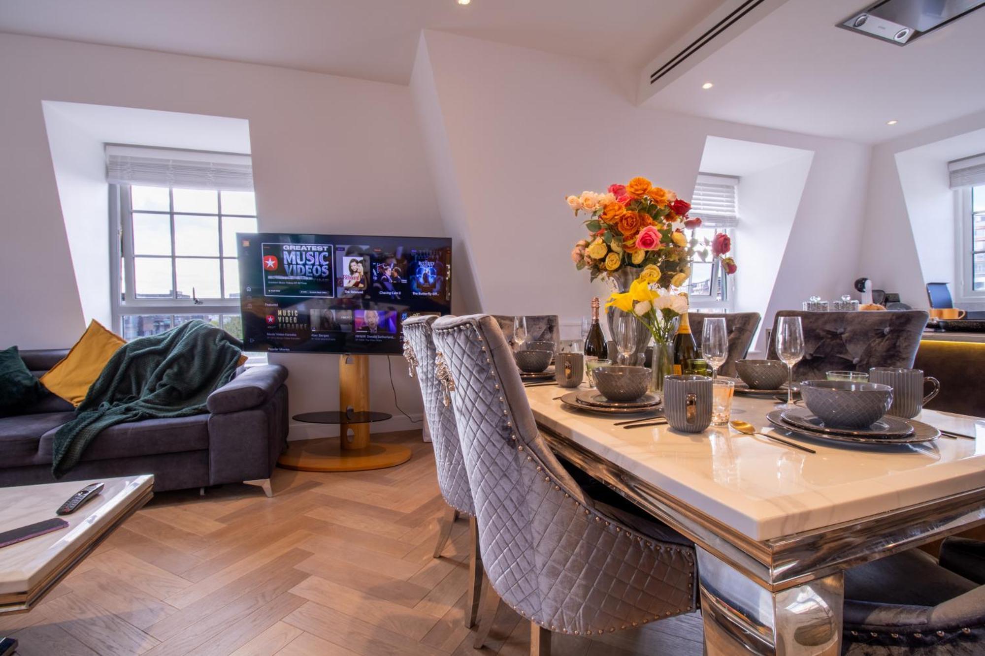Elegant 3-Bedroom Penthouse In Marble Arch 70 Londres Exterior foto