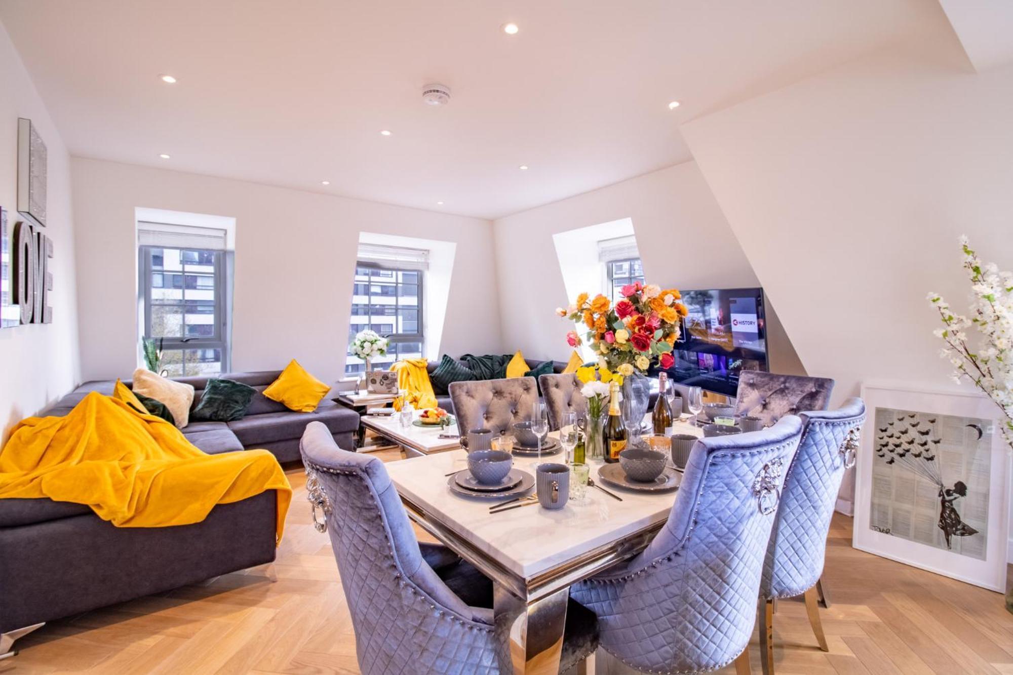 Elegant 3-Bedroom Penthouse In Marble Arch 70 Londres Exterior foto